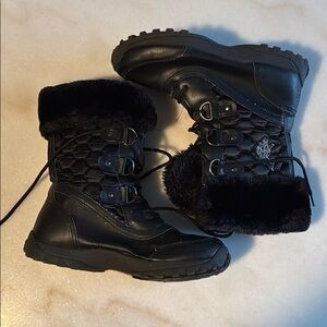 U.S. Polo Assn | Black | Quilted Fur-lined Boots